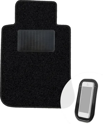 Produktbild von moto-MOLTICO Fahrer Fußmatte Auto Velours Fahrerseite Autoteppiche Schwarz Fahrermatte 1-teilig passend für BMW 7er E38 1994-2001