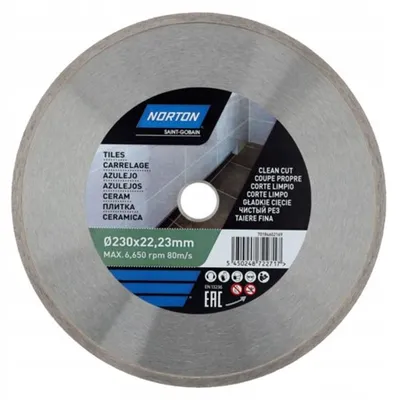 Produktbild von Norton VULCAN CERAMIC Diamanttrennscheibe 230mm für Fliesen