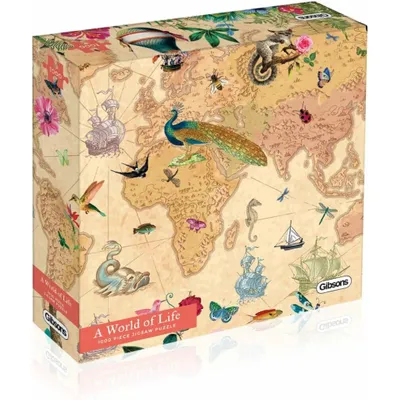 Immagine prodotto di GIBSONS puzzle mondo pieno di vita 1000 pezzi