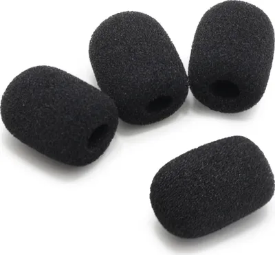 Produktbild von 4 x Ersatz Mikrofon Schaum Schwamm Für Kopfhörer Ohrhörer - 30mm