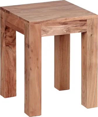 Produktbild von Wohnling Massivholz Beistelltisch 35 x 35 x 45 Akazie WL1.589