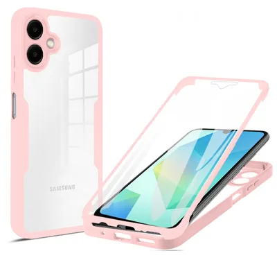 Produktbild von 360° Hülle für Samsung Galaxy A07,Handyhülle mit Integriertem Displayschutz Rosa