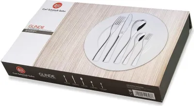 Produktbild von GLINDE 30-teiliges Besteckset, Edelstahl rostfrei 18/10