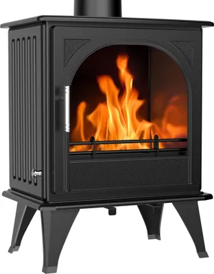 Produktbild von Gusskaminofen Z0827, externe Zuluft, Holz&Kohle+ dauerbrandf.