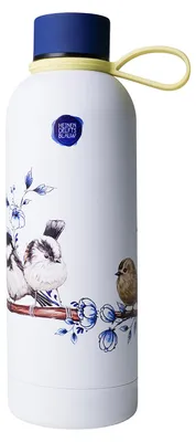 Heinen Delfts Blauw – Trinkflasche Bosvogels - Geïsoleerd - RVS – Bild 1
