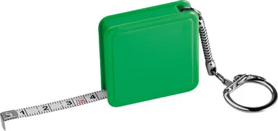 Produktbild von Stahlbandmaß 1m / mit Schlüsselanhänger / Farbe: grün