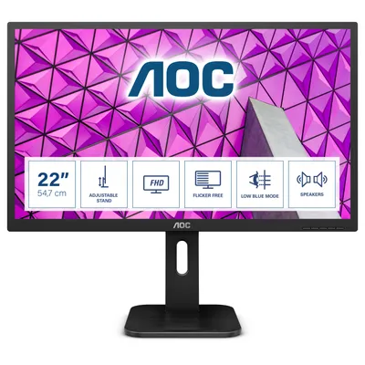 Produktbild von AOC P1 22P1D LED display 54,6 cm (21.5 Zoll) 1920 x 1080 Pixel Full HD Schwarz