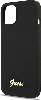 Produktbild von Etui Guess Guhcp13Mlslmgbk Na Iphone 13 Schwarz/Czarny Hardcase Silikon Schrift Gold Logo