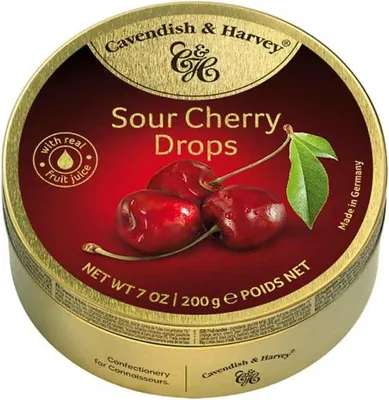 Produktbild von Cavendish & Harvey Sour Cherry Drops 200g