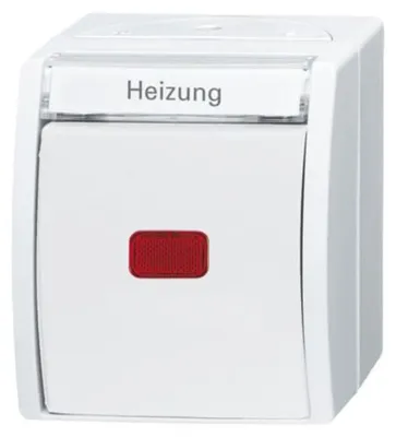 Productafbeelding van BJ APWG oceaanverwarming - 2601/2SKWNH-54 Noodstop, 2-polig, alpinwit
