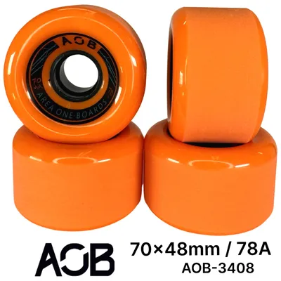 Zdjęcie produktu dla Kółka do longboardu AOB Cruiser (4 szt.) Pomarańczowe 70 x 42 mm 78a