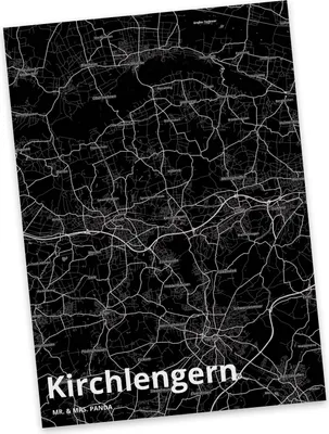 Produktbild von Mr. & Mrs. Panda Postkarte Kirchlengern - Geschenk, Postkarten, Grußkarte, Ansichtskarten, Stadt Dorf Karte Landkarte Map Stadtplan, bildkarte, Ansichtskarte