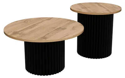 Produktbild von Couchtisch LOMELO 2in1 Schwarz/Wotan