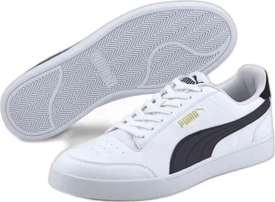 Produktbild von Puma Retro Sneaker 'Shuffle' puma white-puma black-gold  , Herren:44 EU