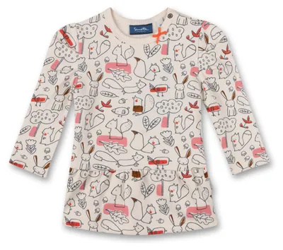 Produktbild von Sanetta Kidswear Mädchen-Sweatkleid Beige Sweet Squirrel 74