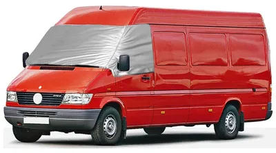 Obrázok produktu pre Vonkajšia clona na okná pre vozidlá Mercedes Sprinter, modelové roky 2006-2018, strieborná farba, ochrana v zimnom a letnom období