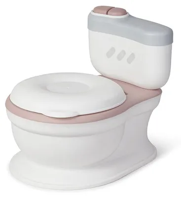 Produktbild von Musikalisches Töpfchen in WC-Form, weiß und rosa