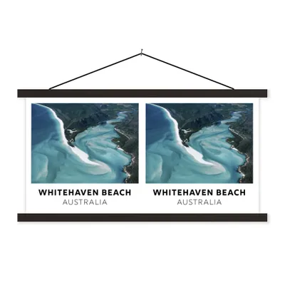 Produktbild von MuchoWow® Textilposter Australien - Strand - Himmel 90x45 cm mit schwarzem Rahmen - Klemmleisten
