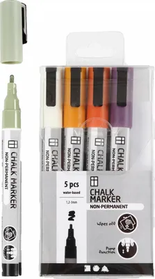 Produktbild von Creativ Company Kreidemarker Pastellfarben Set 5 Stück 1,2-3 mm