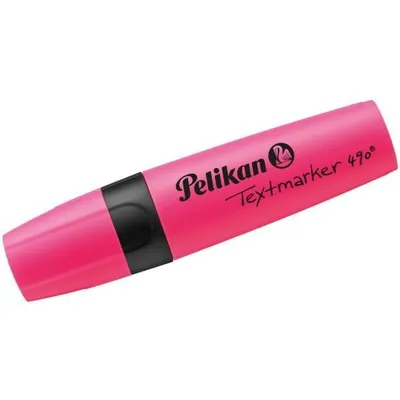 Produktbild von Pelikan Textmarker 490 Keilspitze, Strichstärke 1,2 + 5 mm, pink
