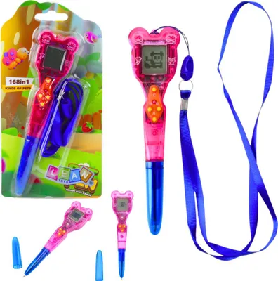 Produktbild von Elektronisches Spiel Mit Stift 168In1 Lanyard Blau Und Rosa