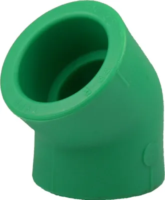 Produktbild von PPR Aqua-Plus Fusiotherm 45° Bogen 32mm, Wasserrohr, Heizungsrohr