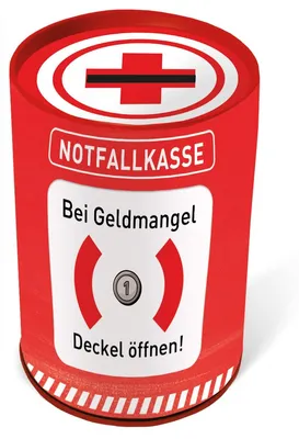Produktbild von TRÖTSCH Spardose Notfallkasse aus Metall 11cm
