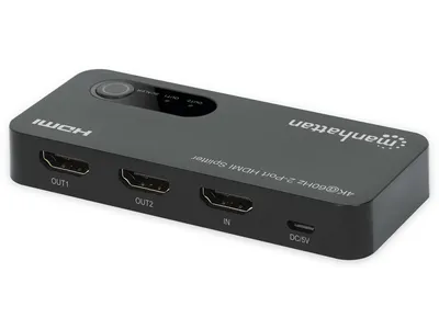 Immagine prodotto di Manhattan 207614 MANHATTAN Splitter HDMI a 2 porte 4K@60Hz con downscaling 18G