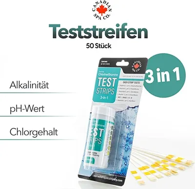 Produktbild von 3-in-1 Teststreifen (50 Stück) / 3-in-1 Teststrips (50pack) Mit er Online-App