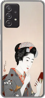 Produktbild von MuchoWow® Handyhülle Schutzhülle Hülle für Telefoonhoesje Samsung Galaxy A53 5G Japanisch - Frau - Make-up - Altmodisch Silikon Softcase Handy Hülle - Hardcover