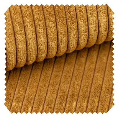 Produktbild von novely® PORTO - Polsterstoff in Breitcord-Optik - Ultraweicher Möbelstoff - Pflegeleichte Meterware 1 lfm - Farbe: 42 Orangegelb
