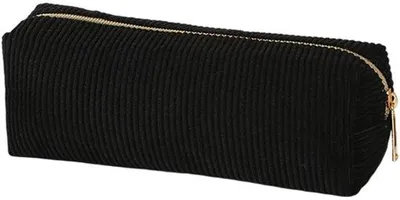 Produktbild von Schwarzes Etui mit Reißverschluss, stylisch, für Schule und Büro