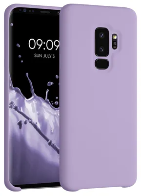 Produktbild von kwmobile Handyhülle für Samsung Galaxy S9 Plus Hülle - Case Silikon - Kabelloses Laden - Schutzhülle Cover in Veilchen Lila