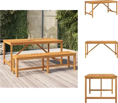 Produktbild von vidaXL Garten-Esstisch 150x90x74 cm Massivholz Akazie -  Gartentische