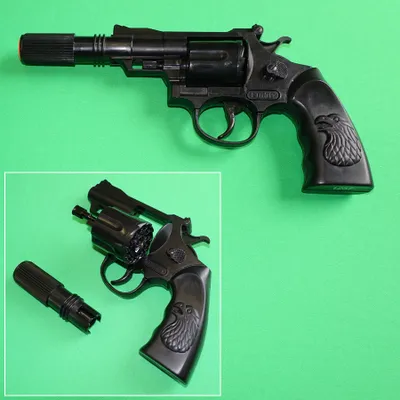 Image de 12-Sch Pistolet Buddy 24cm noir plastique sonore