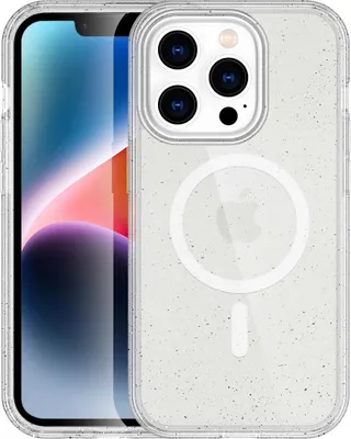 Produktbild von imoshion Sparkle Back Cover mit MagSafe iPhone 14 Pro - Glitzer Transparent