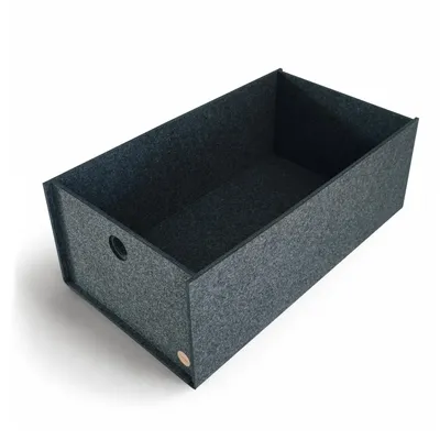 Produktbild von Aufbewahrungsbox CARGA Filz 55 x 31 x 20 cm ohne Deckel in anthrazit meliert