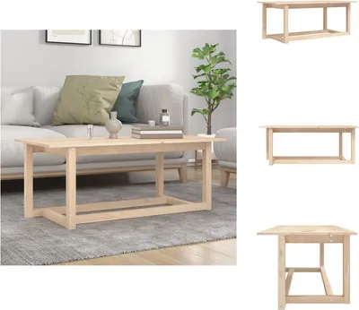 Produktbild von vidaXL Couchtisch 110x55x45 cm Massivholz Kiefer -  Couchtische
