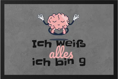 Produktbild von Ich Weiß Alles Ich Bin 9 Fußmatte Geschenkidee 9. Geburtstag Humorvoll Sarkastisch