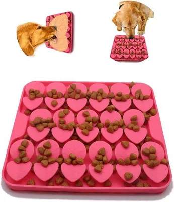 Productafbeelding van Famanu voerbak met zuignappen - voor honden en katten, rood