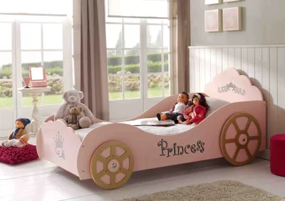 Produktbild von Vipack Kutschenbett Princess, Rosa