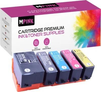 Produktbild von 5x Druckerpatronen für Epson C13T02G14010 CMYK Expression Premium XP-6000 6005 6100