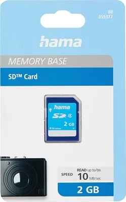 Zdjęcie produktu dla Karta pamięci Hama SD 2GB Class 4 z ochroną przed zapisem