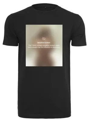 Image de Mister Tee - T-shirt pour hommes "Contenu sensible", modèle TN2547 (Taille L), couleur noire