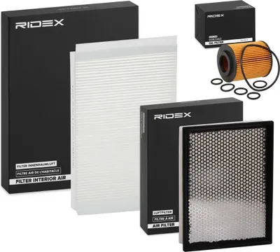 Produktbild von RIDEX Filterset Inspektionspaket Filtersatz für OPEL Astra H Caravan (A04) Astra H Schrägheck (A04) Astra H GTC (A04) Astra H Limousine (A04)