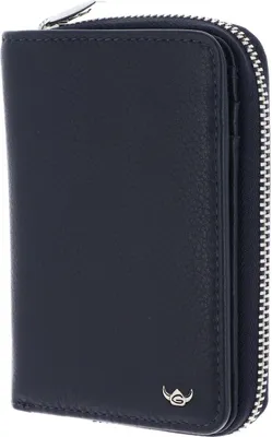 Zdjęcie produktu dla Golden Head Capri RFID Protect Zipped Billfold Coin Wallet Blue niebieski