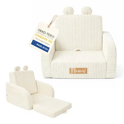 Produktbild von Flumi Kindersessel klappbar Kindersofa mit Liegefunktion und abnehmbarem Bezug