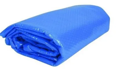 Produktbild von Solarabdeckplane 180µ oval 3,70m x 7,30m blau Solarplane Solarabdeckung Poolplane Solarheizung Poolheizung