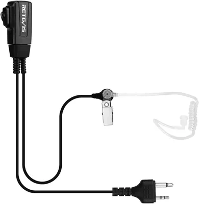 Immagine prodotto di Retevis Cuffie Walkie Talkie 2 Pin Compatibile con Walkie Talkie Midland G7 G9 G6 GXT250 GXT325 GXT550 GXT650 LXT112 Alan39 Alan507 Cuffie con tubo acustico Alan507 (1 pz.)