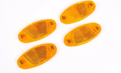 Produktbild von 4x Speichen Reflektoren Speichenstrahler Set Katzenaugen Strahler